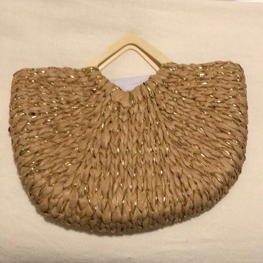Straw Beach tote